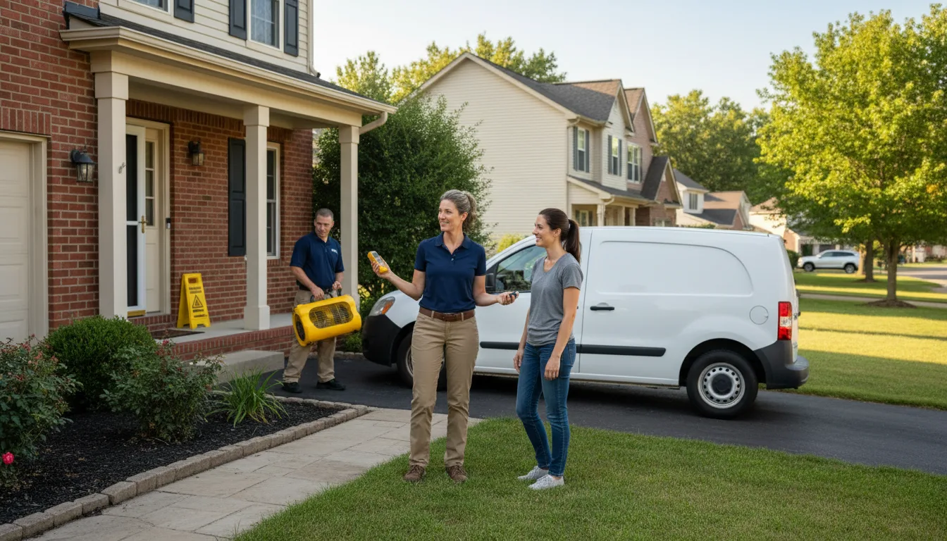 Water restoration image for Water Damage & Restoration Services in Bosworth, MO